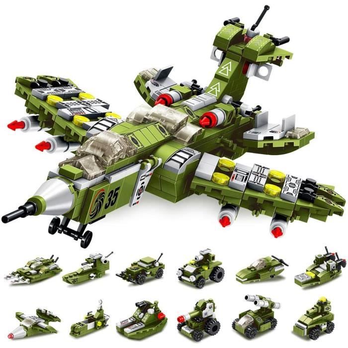 VEHICULE A CONSTRUIRE ENGIN TERRESTRE A CONSTRUIREVATOS Jouets de Construction STEM Blocs de Construction 576 Pièces Ch80