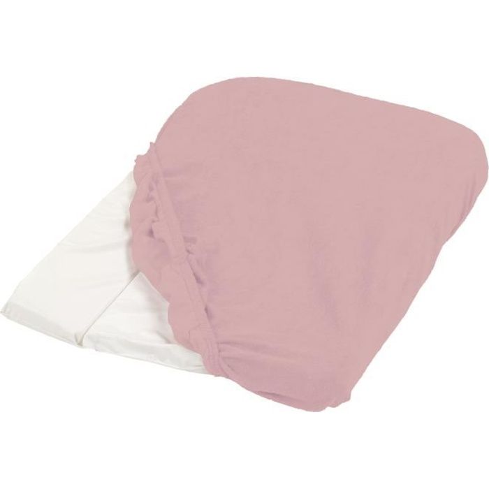 Candide Housse Matelas à Langer Eponge 50x75cm Vieux Rose