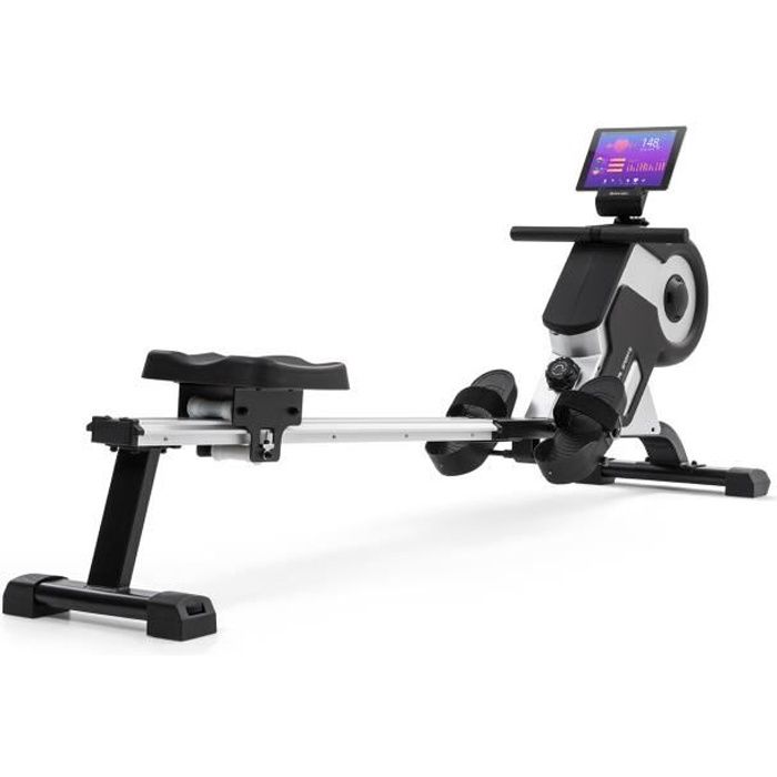 CAPITAL SPORTS Stream M1 Rameur à résistance magnétique 105 cm - 8 niveaux d'entraînement - Ecran LCD - Aluminium