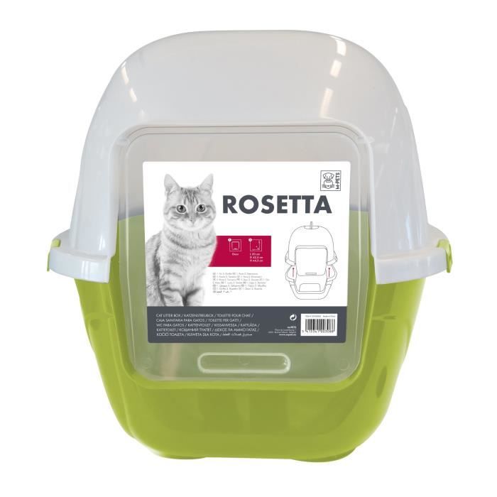 MPETS Maison de toilette Rosetta - 62x53x56 cm - Vert - Pour chat