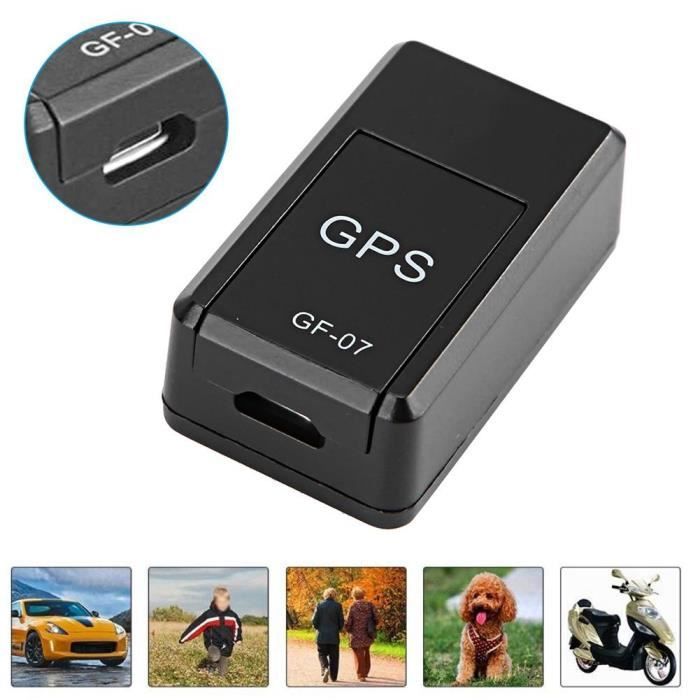 GAR® Localisateur de voiture en temps réel de mini GPS, Mini tracker GPS GF-07 Bonne qualité
