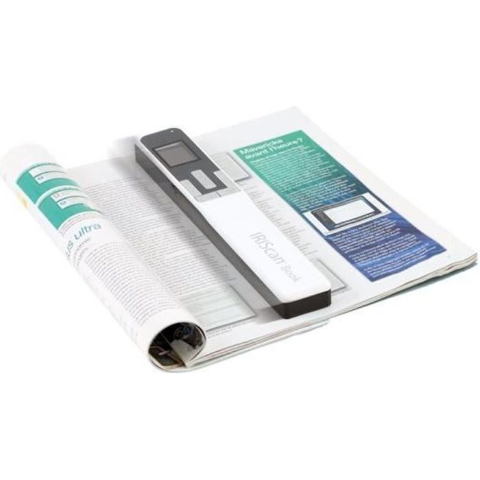 IRIS Scanner IRIScan Book 5 - 30PPM-Portable - Couleur - 1200 ppp - A4 - Blanc