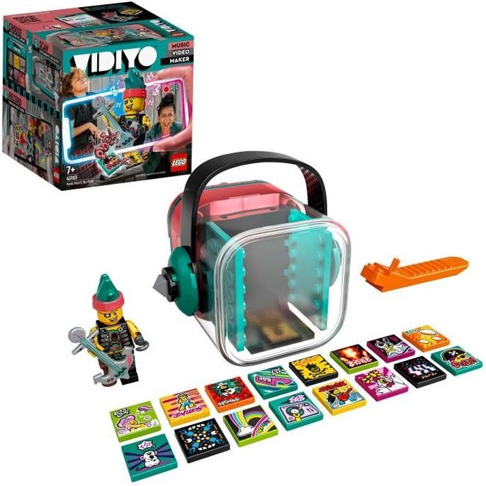 LEGO® 43103 VIDIYO™ Punk Pirate BeatBox Créateur de Clip Vidéo Musique, Jouet Musical, Appli Set de Réalité Augmentée avec Figurine