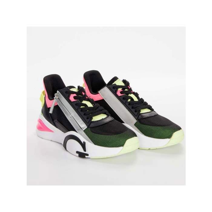 Basket dame Guess Bailia multicolor à zip latéral.-38