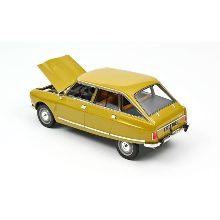CITROËN Ami 8 Club de 1969 Jaune Bouton d'Or Voiture de Collection NOREV 1/18