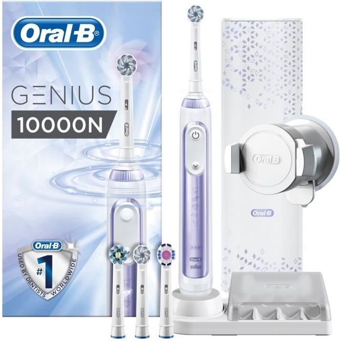 Oral-B Genius 10000N Brosse à dents électrique par BRAUN - Violet