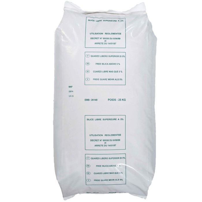 Sable pour filtration 0.6-1.6mm 25kg