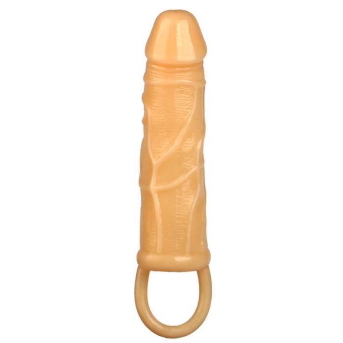 1pc manchon de pénis inodore couverture de flexible de coq érection non toxique améliorant l'anneau de Scrotum MANCHON