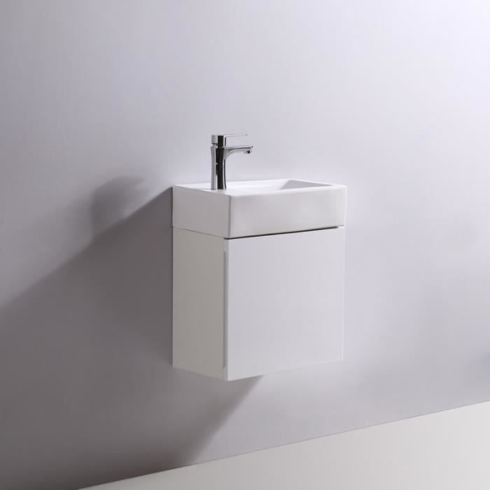 Meuble Lave main - Blanc - City - 46x26 cm - Studio