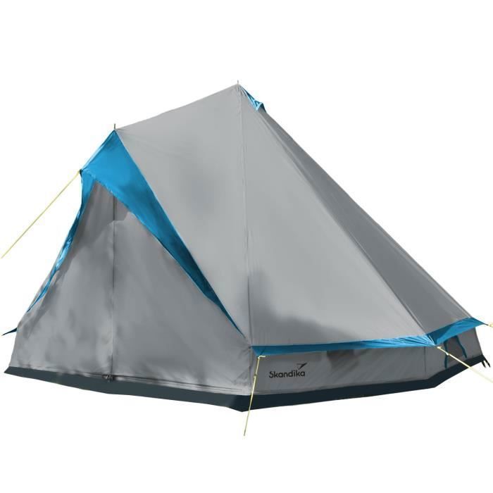 Skandika Tipii II - Tente tipi festivité pour 8 personnes - Sol amovible - Colonne d'eau 3000 mm - Diamètre: 400 cm - Hauteur 2,5 m