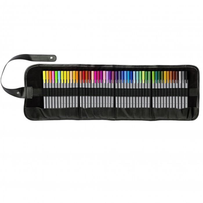 Staedtler Triplus Fineliner, Astuccio Roll-Up Brilliant Colours Design Con 48 Penne In Colori Assort
