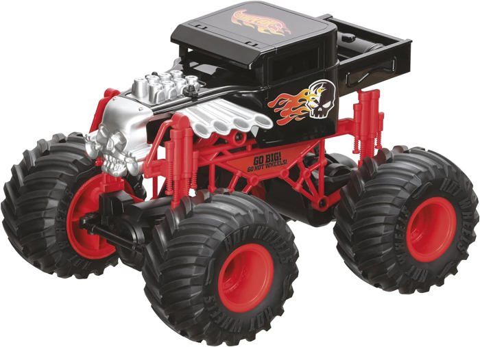 Hot Wheels - Motors - Voiture T?�l?�command?�e - Monster Truck - Bone Shaker - 28Cm - Tout-Terrain 
