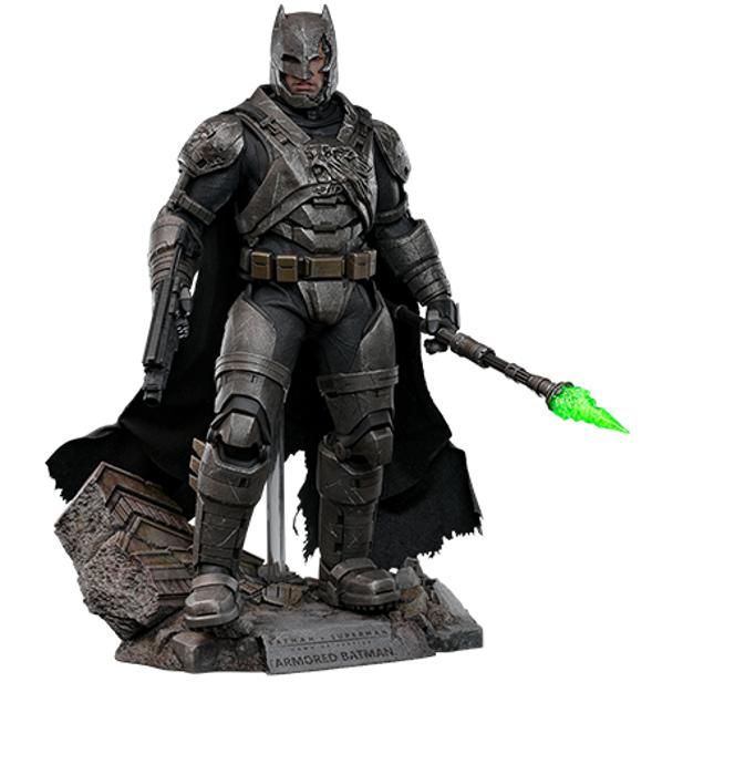 Statue de collection - HOT TOYS - MMS743D63 Armored Batman (2.0) Deluxe - Échelle 1/6 - Tête LED - Lance Kryptonite LED