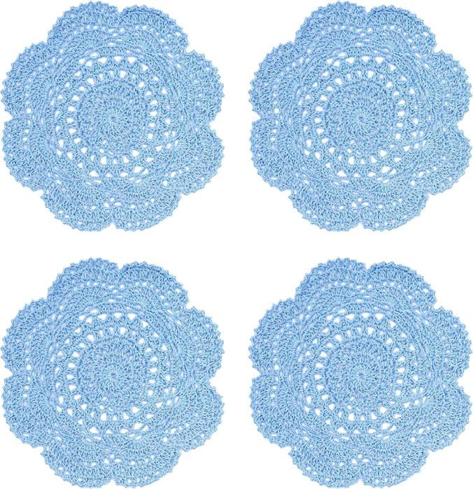 le crochet des8jika: Napperons ronds au coton le crochet des8jika: Napperons ronds au coton