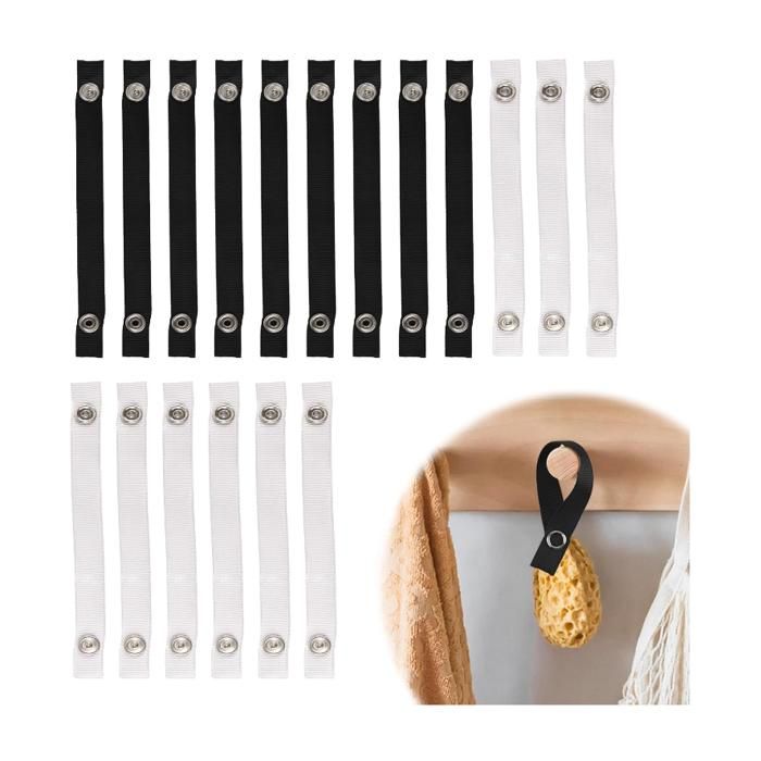 Lot de 18 crochets pour serviettes 150 x 12 mm Sans couture Pour textiles En coton Sans couture serviettes torchons Décoration
