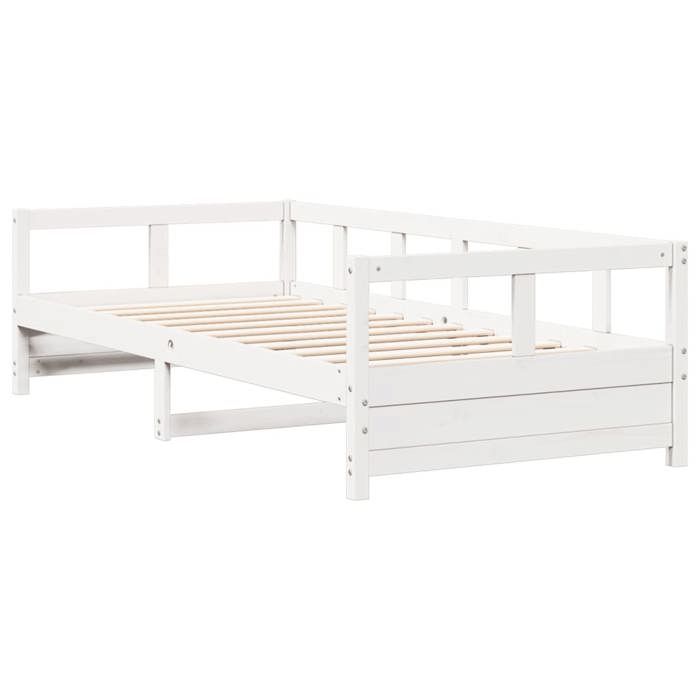 RemiseLit de repos Simple - sans matelas Lit de jour blanc 90 x 200 cm bois de pin massif JILIMAISON2025 24190788