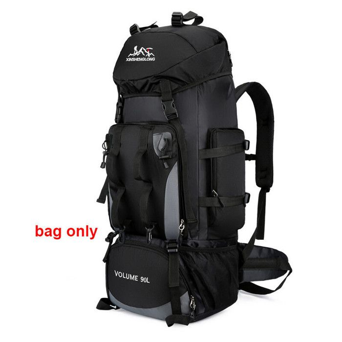 Sac à dos de camping étanche pour homme sac à dos de randonnée sac à dos de trekking grande capacité sacs de sport - Black[C9921]