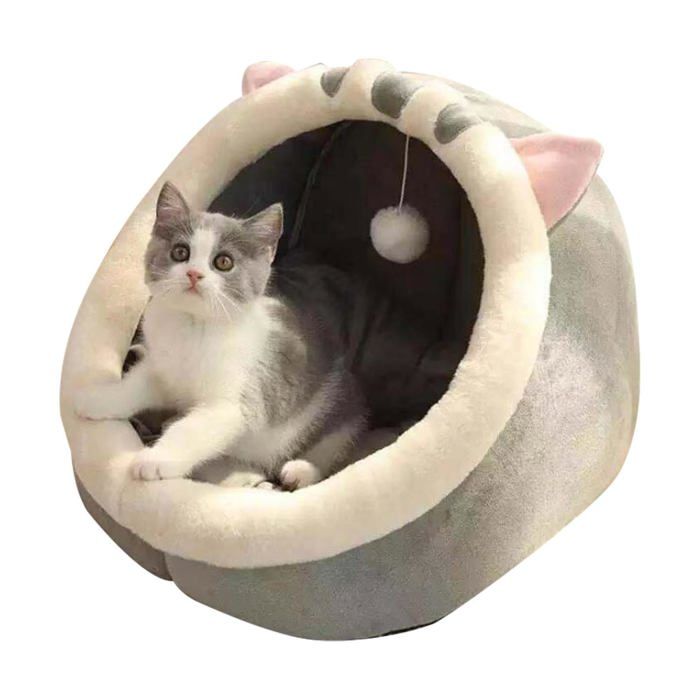 Comparer les prix de Lit pour Chat - Tapis De Grotte Lavable  Lit Niche pour Chat Dintérieur  Lit pour Chat Grotte De Chat Maison  Lit pour Chat