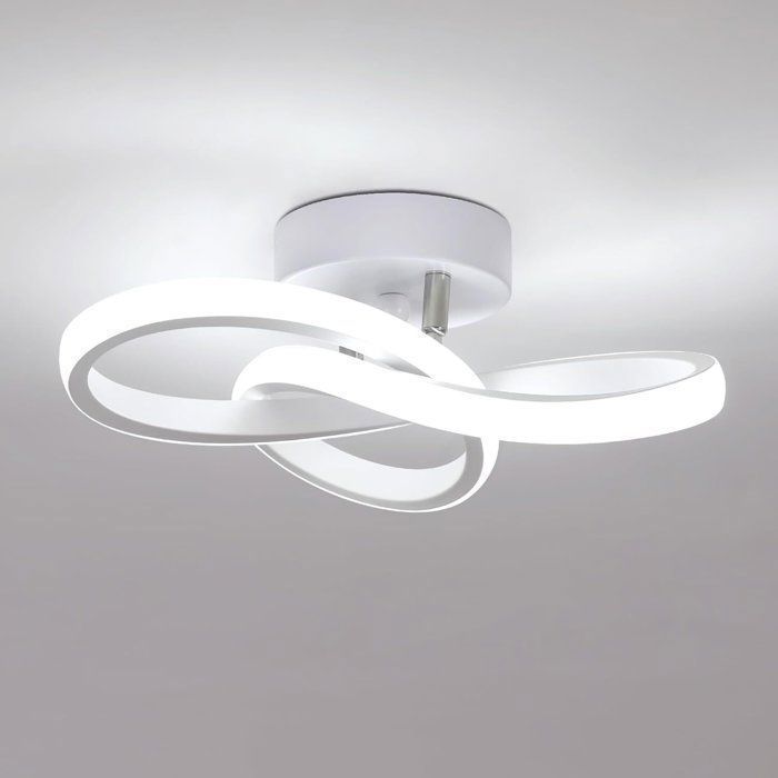 Plafonnier LED 22W Blanc Froid Lampe de Plafond en Alu Acrylic Luminaire Moderne Simple pour Salon Cuisine Couloir Salle