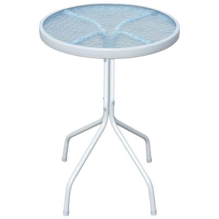 “Winter SaleTOP meuble dextérieur arrière-cour terrasse Gris - Ensemble de bistro 3 pcs Acier Noir PRO30448