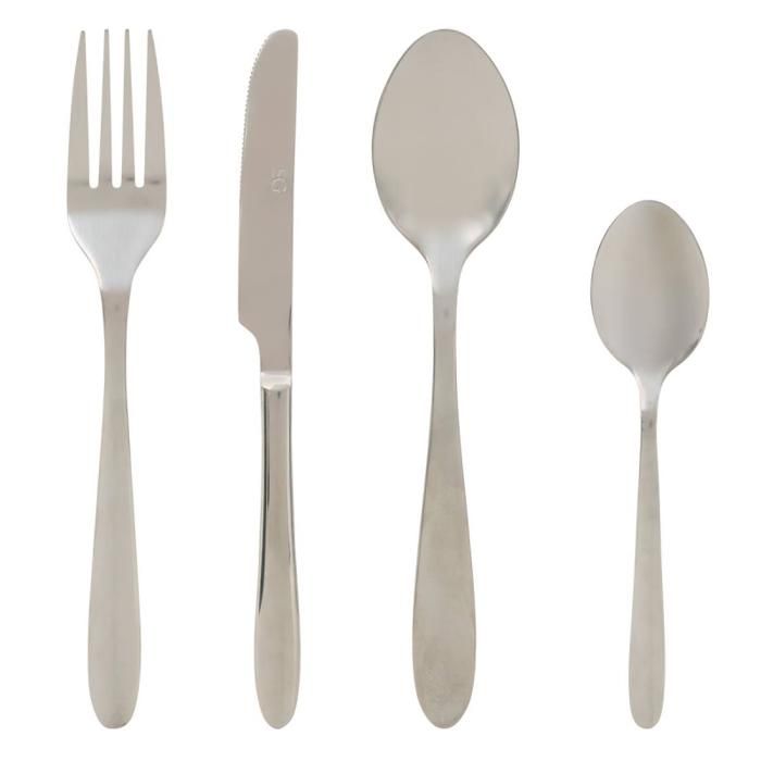 Ménagère 24 pièces Nevis inox Secret de gourmet -  -