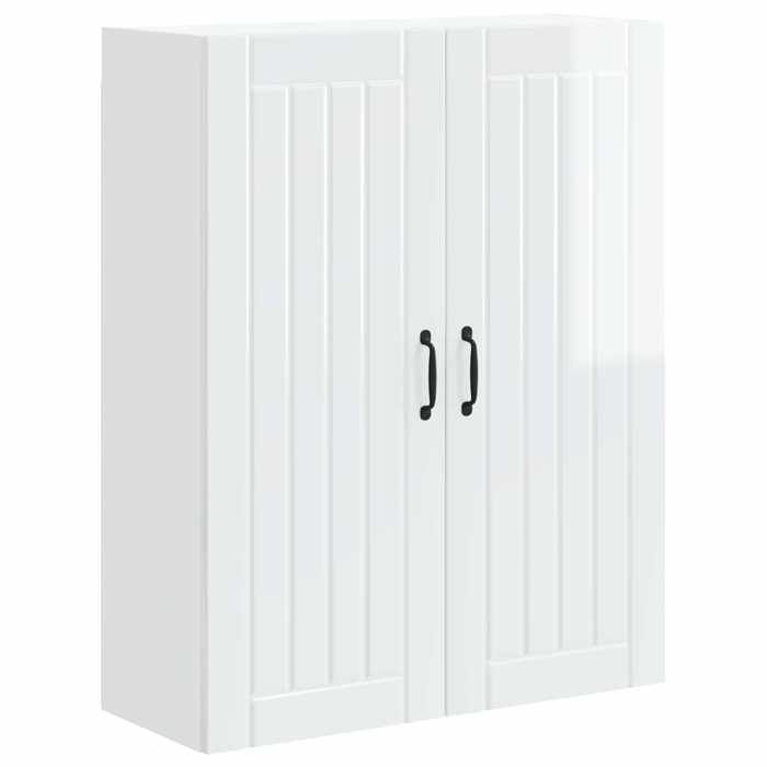 En solde Buffet de cuisine( 1 pc) Meuble bas/Armoire rangement Blanc brillant 80x31x100 cm A1884