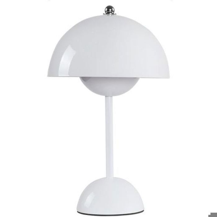 Lampe à fleurs nordique danoise décoration de chambre luxe et élégance Table de chevet，Blanc
