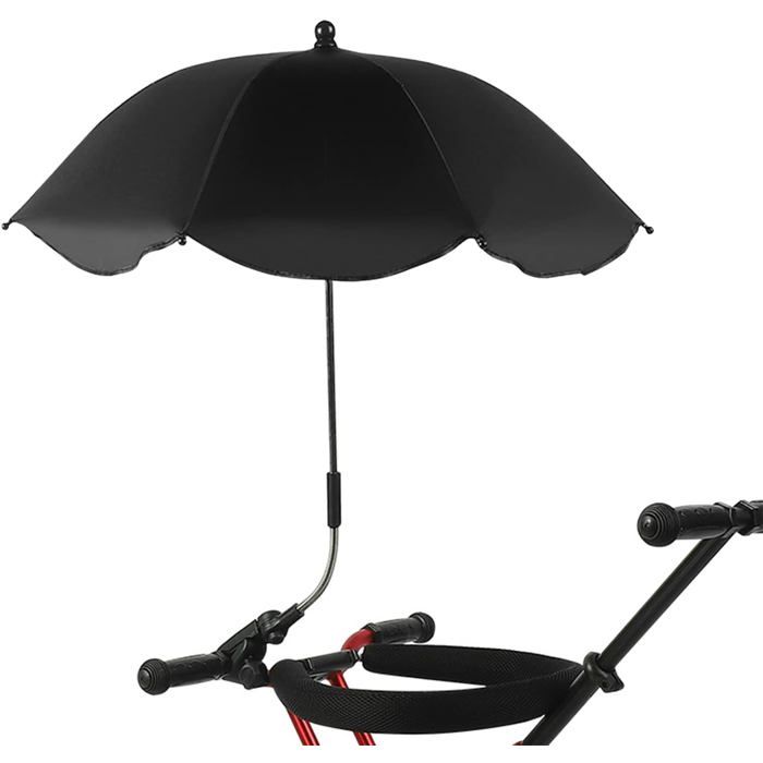 Parasol Réglable Universel pour Poussette Chaise de Plage Fauteuil Inclinable Vélo d’Appartement Fauteuil Roulant et Caddies –