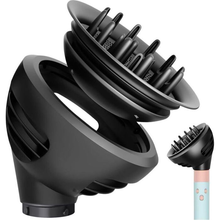 Diffuseur Wave+Curl pour Dyson Airwrap - Accessoire Conversion en sèche cheveux - HS01 HS05 HS08