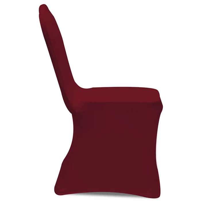 Magnifique Housse de chaise extensible 4 pcs - Bordeaux - design polyvalent - pour maison - Rouge 0.74 kg 2026_360612