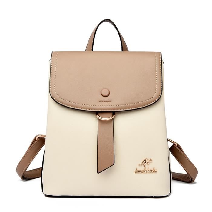 Sac Dos Femme Simili Cuir Bretelle R glable Casual 26 X 12 X 23
