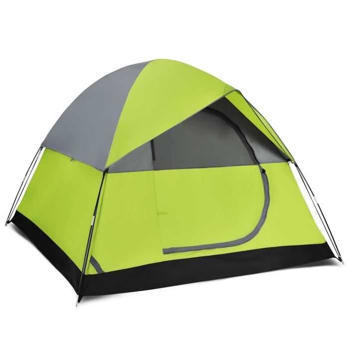 Tente De Camping 4 Saisons 2 Personnes - Imperméable, Anti-vent, Jupe De Neige, Légère