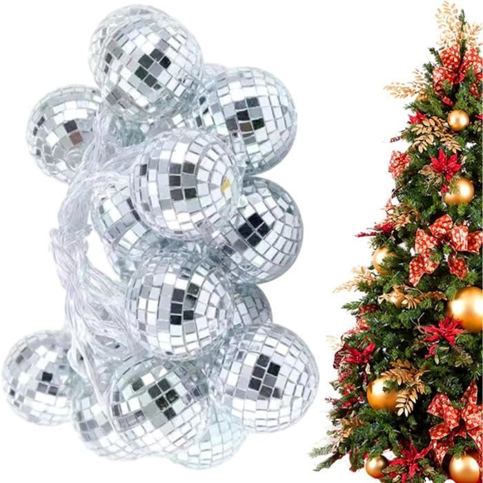 Bracelet Lumineux LED à Facettes - Boule Disco Portable Avec Effet Miroir Et Flash - Rechargeable USB - Pour Fêtes, Club, Voiture