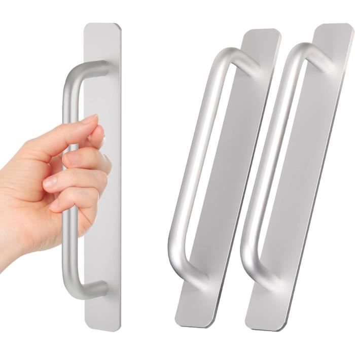 Maniglia Per Porta Balcone HOPPE LIÈGE - Design Piatto, Effetto Acciaio, Facile Montaggio