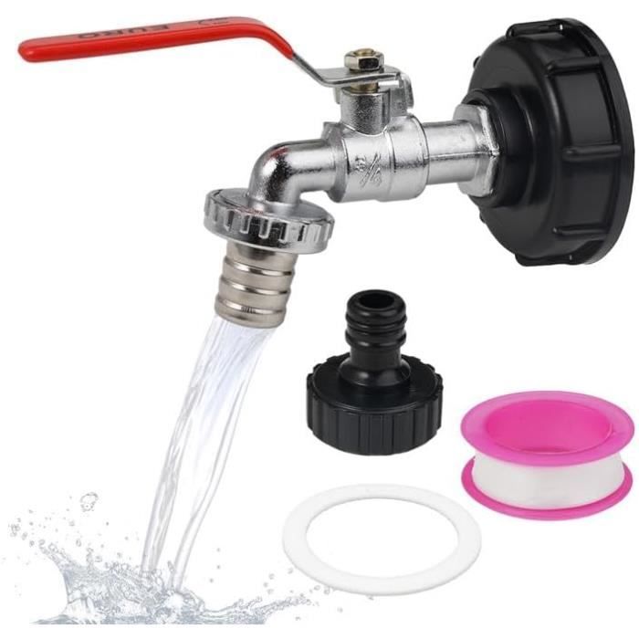 Graf Robinet De Vidange Plastique NW 15 Rouge - Pour Fût Rond 15 Mm Diamètre