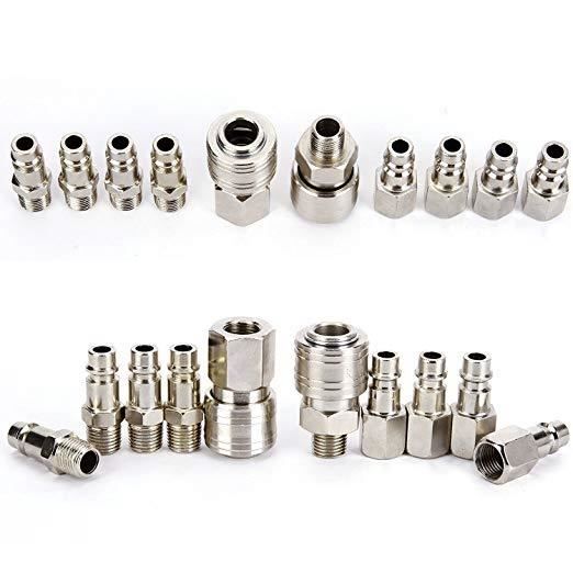 10x raccord coupleur rapide compresseur pneumatique pompe systeme Forme Europeen