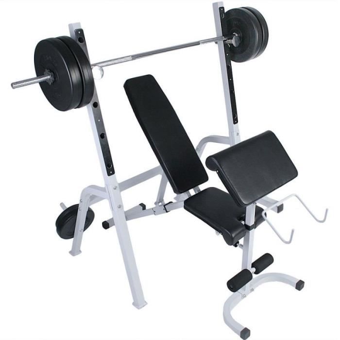 Banc de Musculation Haltère Entraînement Barre d/'haltères séparée Station de musculation fitness banque