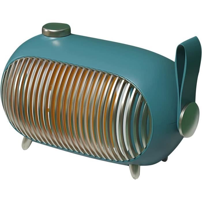 Radiateur Soufflant Céramique PTC 1500W Avec Minuterie Et Veilleuse - Chauffage D'Appoint Rapide Pour Salle De Bain, Chambre, Bureau