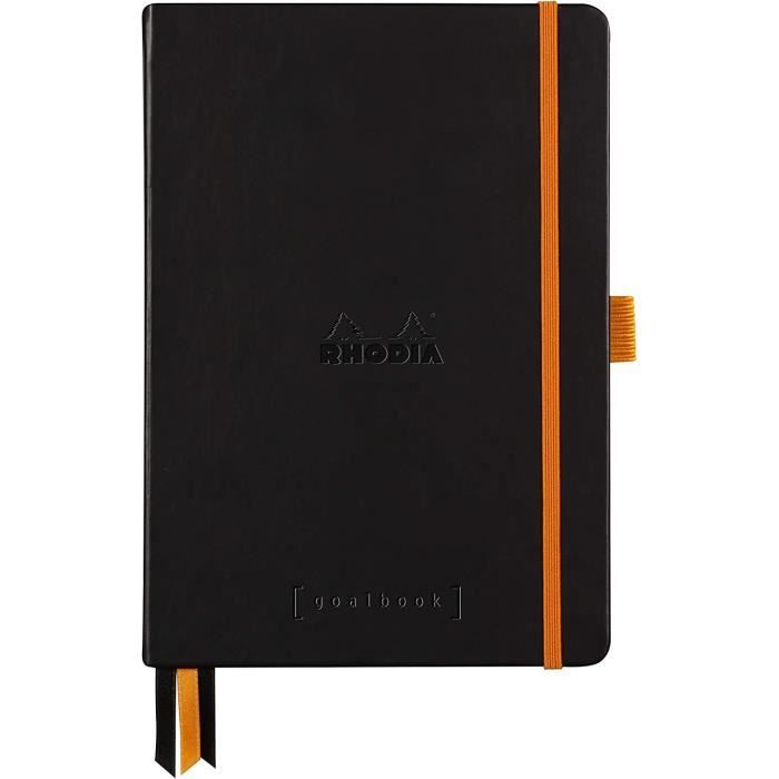 RHODIA 118571C - Carnet Rigide Bullet Journal Goalbook Noir - A5