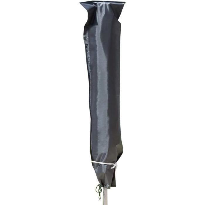 Wanocean Housse De Protection Parasol Déporté Oxford 420D - Imperméable Anti-UV Jusqu'à 400 Cm - Pour Jardin, Cour Et Plage (280 X 30/81/45 Cm)