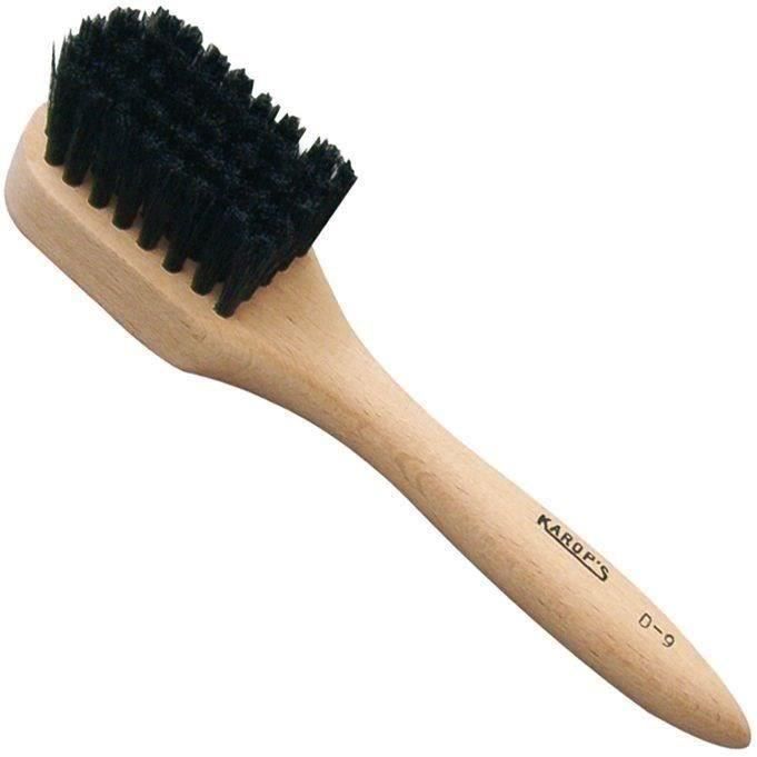 Brosse pour application du cirage - fibre de soie - noir
