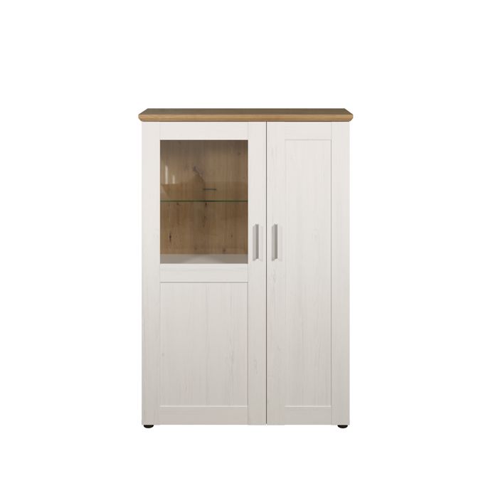 Armoire - CHB Collection - Naturel/Blanc - 95 cm - 140 cm - 38 cm Armoire - CHB Collection - Naturel/Blanc - 95 cm - 140 cm - 38 cm