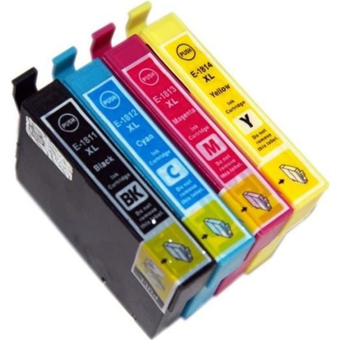 Multipack 4 cartouches compatibles Epson - Pâquerette T1816 XL