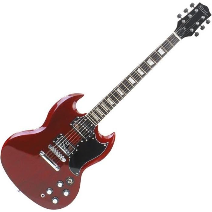 Rocktile Pro S-R guitare électrique (rouge).