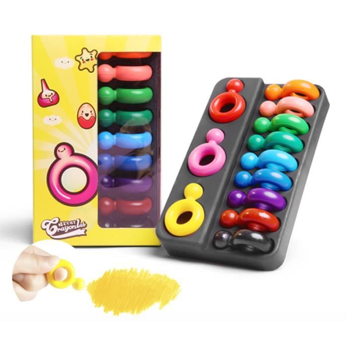 Crayons De Bebe 12 Couleurs Surs Et Non Toxiques Crayons Maquillage Pour Enfants Cdiscount Beaux Arts Et Loisirs Creatifs