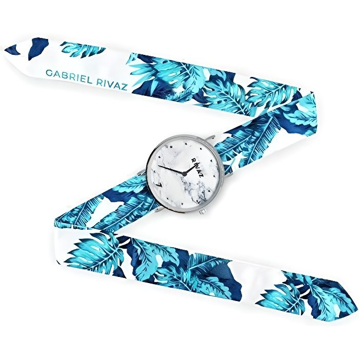 Montre avec bracelet top en soie