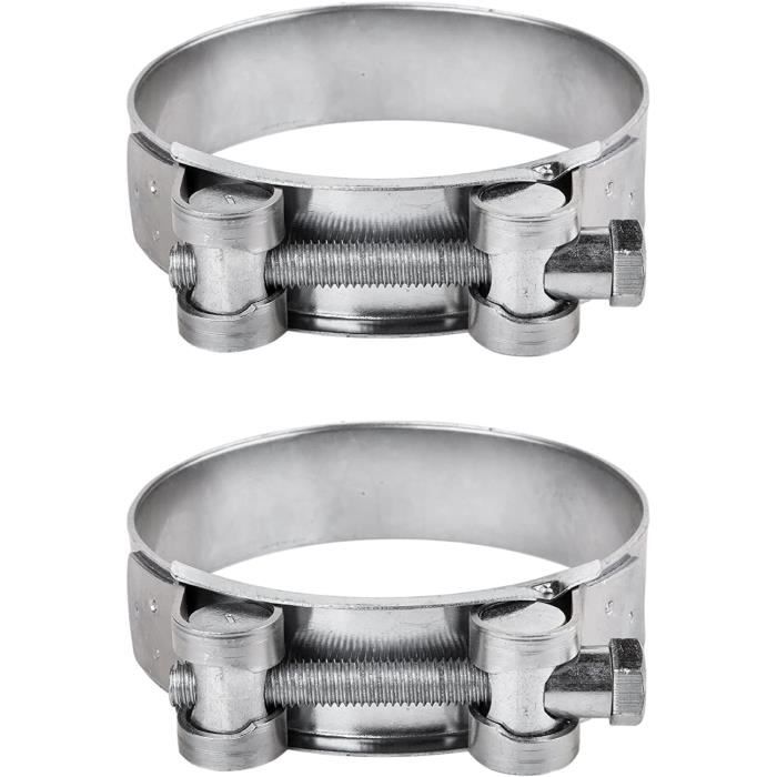 SKIR'CO Lot de 4 colliers de serrage réglables à double fil 65-70