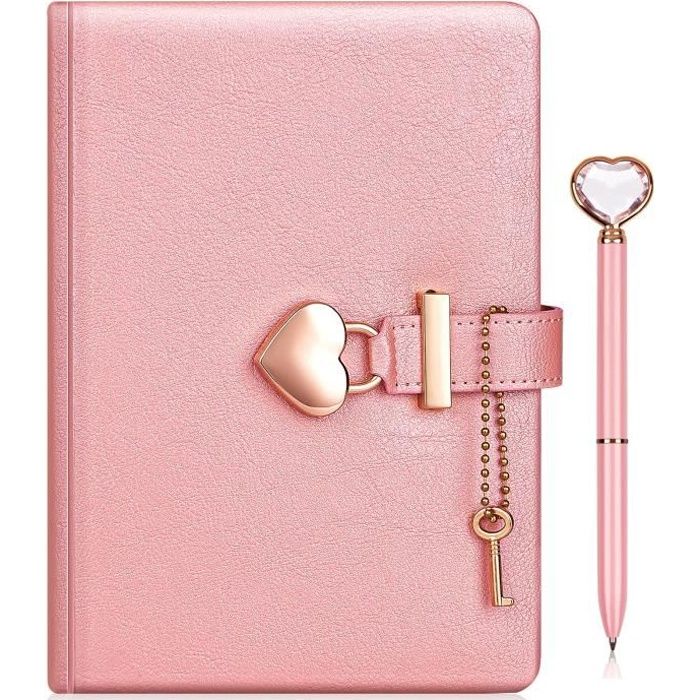 Barbie Journal Cœur + Stylo – Agenda 160 Pages Avec Cadenas, Coffret Cadeau Rose Pour Enfants
