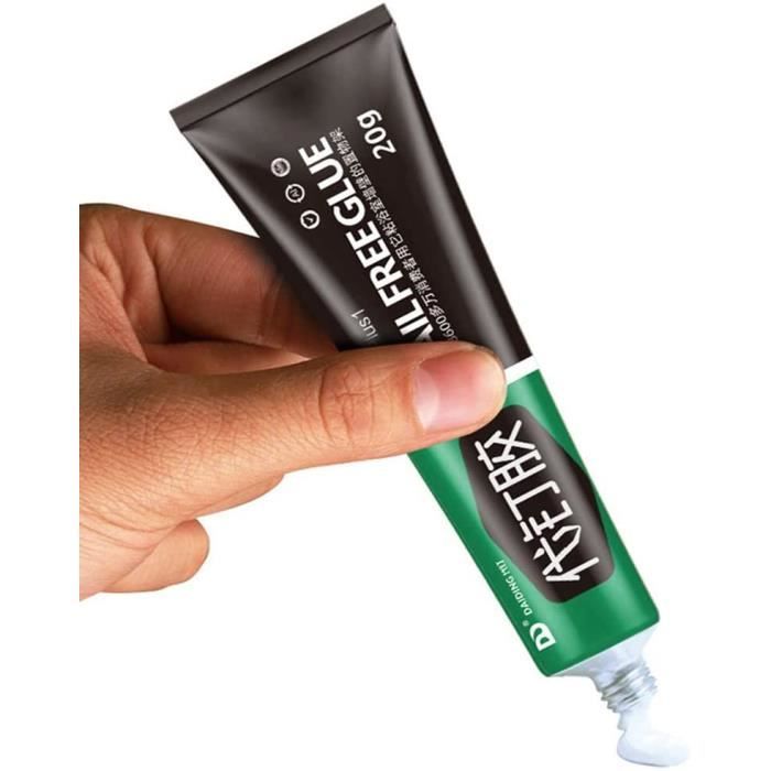 2pcs All-Purpose Glue, Nail-Free Glue Super Glue All Purpose Imperméable Adhesive Sealant Universal Multifonctions No More Nail Glue
