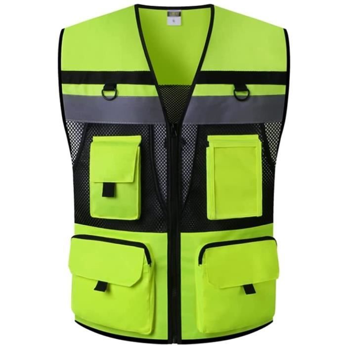 Gilet haute visibilité avec poches discount